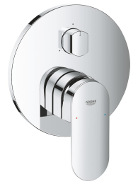 Внешняя часть смесителя для ванны GROHE Plus с переключателем на 3 положения, хром (24093004)