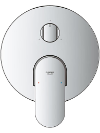 Внешняя часть смесителя для ванны GROHE Plus с переключателем на 3 положения, хром (24093004)