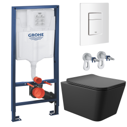 Комплект инсталляции GROHE Rapid SL 38772SH0 с унитазом Aqueduto MACIO MAC0140 и раковиной Aqueduto ESPIRAL D400 ESP0140 (NW0428)