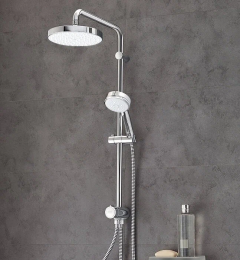 Душевая система GROHE New Tempesta Cosmopolitan 200 с переключателем потоков, хром (27394002)