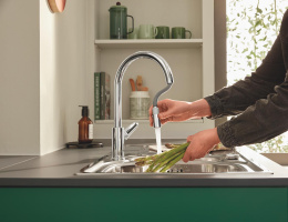 Смеситель для кухни GROHE BauCurve, хром (30547000)