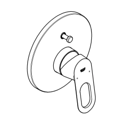 Смеситель для ванны GROHE BauLoop в комплекте с монтажной частью, хром (29081000)