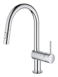 Смеситель для кухни GROHE Minta Touch сенсорный с вытяжным душем, хром (31358002)