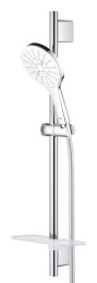 Душевой гарнитур GROHE Rainshower SmartActive 130, 3 вида струй, белая луна (26577LS0)