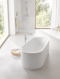 Смеситель для ванны GROHE Essence напольного монтажа, в комплекте с монтажной частью, хром (1000204)