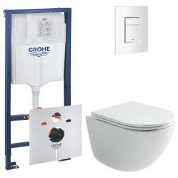 Комплект инсталляции GROHE Rapid SL 3 в 1 с унитазом Тренд CN4008T и звукоизоляционным комплектом (NW0792)