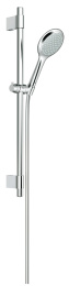 Душевой гарнитур GROHE Rainshower Solo 100, 1 режим струи, душевая штанга 600 мм, хром (27528000)