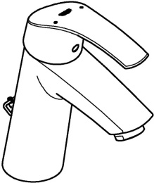 Смеситель для раковины GROHE Eurosmart, M-size, хром (23323001)