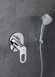 Смеситель для ванны GROHE BauLoop в комплекте с монтажной , хром (29041000)
