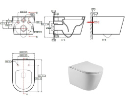 Комплект инсталляции GROHE NW0145/S с унитазом Aquatek БЕТТА и сиденьем с микролифтом (NW0201)