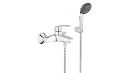 Смеситель для ванны GROHE Start c душевым гарнитуром, хром (23413001)