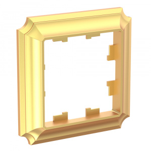 Рамка 1-постовая универсальная Systeme Electric (Schneider Electric) Atlas Design Antique, золото ATN101601