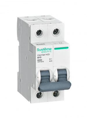 Автоматический выключатель Systeme Electric (Schneider Electric) City9 Set 2P 10 А, тип В, 6 кА, C9F16210