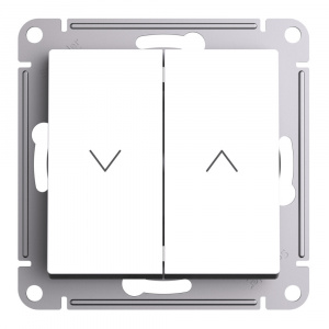 Выключатель для жалюзи 2-клавишный Systeme Electric (Schneider Electric) Atlas Design 10А, лотос ATN001319