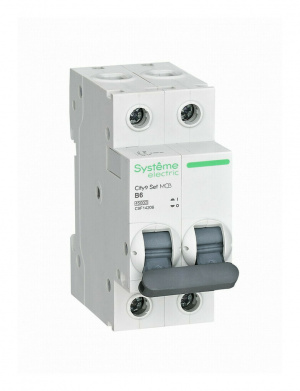 Автоматический выключатель Systeme Electric (Schneider Electric) City9 Set 2Р 6 A, тип B, 4.5 кА, C9F14206