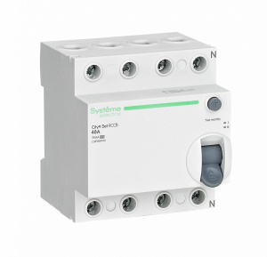 Выключатель дифференциального тока Systeme Electric (Schneider Electric) City9 Set 4Р 40 А, 30 мА, тип A, 6 кА, C9R68440