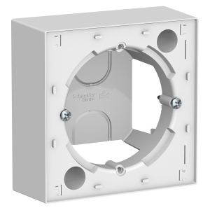 Коробка для наружного монтажа Systeme Electric (Schneider Electric) AtlasDesign, белая ATN000100