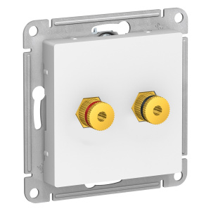 Аудиорозетка Systeme Electric (Schneider Electric) AtlasDesign двухместная Mini-jack белый ATN000187