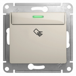 Выключатель карточный Systeme Electric (Schneider Electric) Glossa, молочный GSL000969