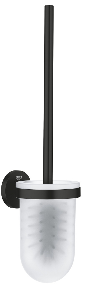 Туалетный ёршик GROHE Start с держателем, матовый чёрный (411852430)