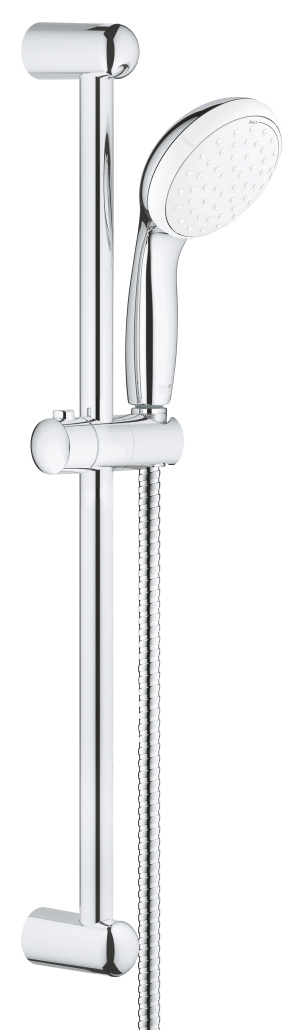 Душевой гарнитур GROHE Tempesta 100, 2 режима струи, душевая штанга 600 мм, 5,7 л/мин, хром (26803000)