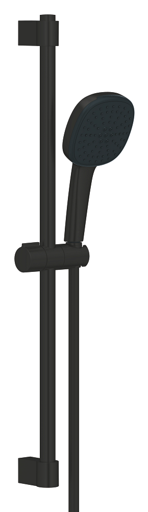 Душевой гарнитур GROHE Tempesta Cube 110, 2 режима струи, душевая штанга 600 мм, 7,4 л/мин, черный (267482433)