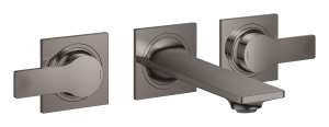Внешняя часть смесителя для раковины GROHE Allure скрытого монтажа, на 3 отверстия, S-Size, темный графит глянец (20189A02)