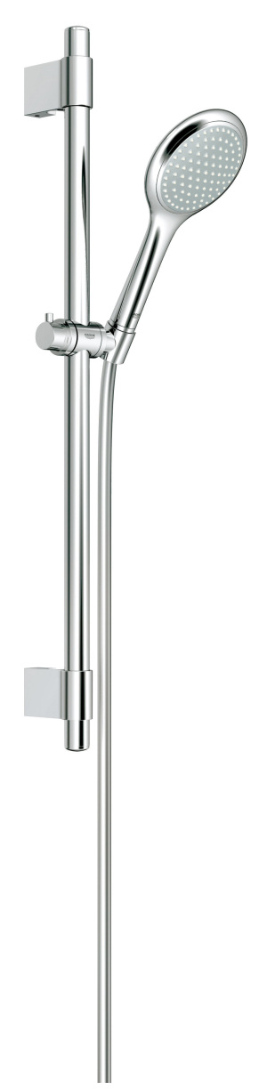 Душевой гарнитур GROHE Rainshower Solo 100, 1 режим струи, душевая штанга 600 мм, хром (27528000)