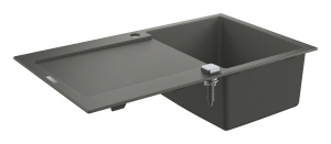Мойка GROHE K500 с одной чашей, 860 x 500 мм, серый гранит (31644AT0)