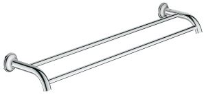 Двойной держатель для полотенца GROHE Essentials Authentic, хром (40654001)
