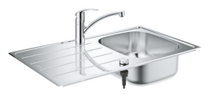 Мойка и смеситель для мойки GROHE K200, нержавеющая сталь (31565SD1)