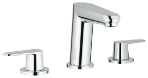 Смеситель для раковины GROHE Eurodisc Cosmopolitan на 3 отверстия с донным клапаном, хром (20214002)