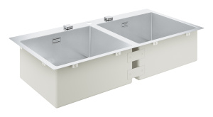 Мойка GROHE K800 с двумя чашами, нержавеющая сталь (31585SD1)