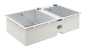 Мойка из нержавеющей стали GROHE K700 с 2 чашами, 860 x 500 мм, хром (31855SD0)