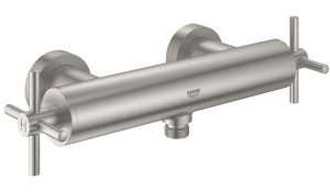 Смеситель для душа GROHE Atrio двухвентильный, внешнего монтажа, суперсталь (26003DC3)