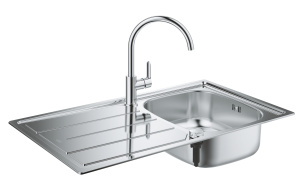 Мойка и смеситель для мойки, GROHE K200, хром, (31562SD0)
