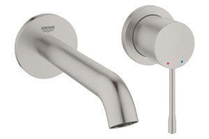 Внешняя часть смесителя для раковины GROHE Essence на 2 отверстия, M-Size, суперсталь (19408DC1)