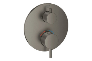 Внешняя часть термостата для душа GROHE Atrio на 2 потребителя, темный графит матовый (24134AL3)