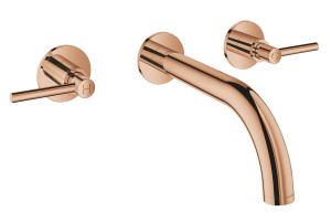 Внешняя часть смесителя для раковины GROHE Atrio на 3 отверстия, двухвентильный, теплый закат глянец (20169DA3)