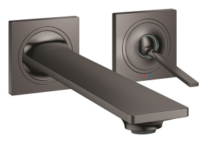 Внешняя часть смесителя для раковины GROHE Allure скрытого монтажа, на 2 отверстия, M-Size, темный графит глянец (19386A02)