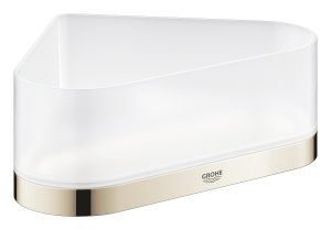 Полочка для душа GROHE Selection, угловая с держателем, никель глянец (41038BE0)