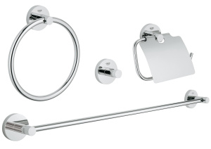Набор аксессуаров GROHE Essentials (4 предмета), хром (40776001)