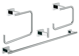 Набор аксессуаров GROHE Essentials Cube (4 предмета), хром (40778001)