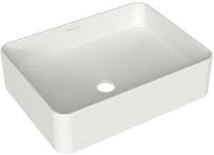 Раковина накладная Aqueduto ESPIRAL, прямоугольная 370*500, белый матовый (ESP0420)