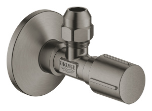 Вентиль угловой GROHE 1/2 дюйма-3/8 дюйма, 1 шт, темный графит матовый (22039AL0)