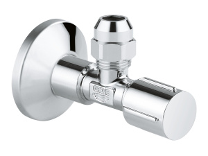 Угловой вентиль GROHE 1/2"-3/8" для подключения смесителей, хром (22039000)