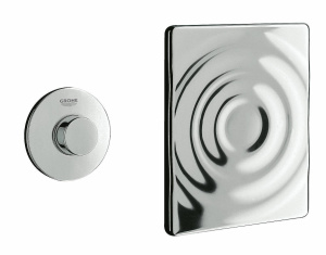 Панель смыва для унитаза GROHE Surf с 1 режимом смыва, с дистанционным управлением, хром (37059000)