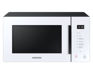 Микроволновая печь Samsung MG23T5018AW/BW Bespoke с грилем и стеклянной панелью, 23 л, белый