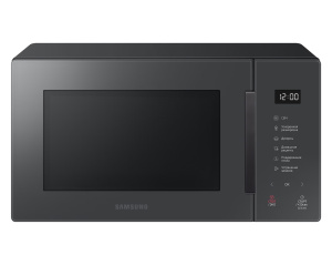 Микроволновая печь Samsung MS23T5018AC/BW Bespoke со стеклянной панелью, 23 л, серый