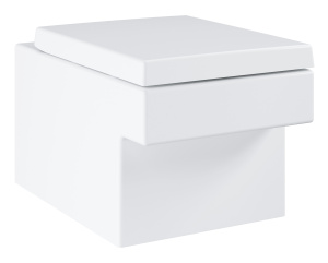 Унитаз подвесной с сиденьем с микролифтом GROHE Cube Ceramic, альпин-белый (NW0038)